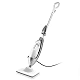 LIGHT 'N' EASY Multi-Functional steam mop Steamer for Cleaning Hardwood Floor Cleaner for Tile Grout Laminate Ceramic, 7688ANW, White