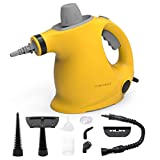 Comforday Multi-Purpose Handheld Pressurized Steam Cleaner with 9-Piece Accessories for Stain Removal, Steamer, Carpets, Curtains, Car Seats, Kitchen Surface & Much More (Yellow Black)